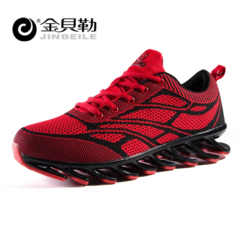 JINBEILE Running Shoes Men Sports Air Sneaker Fly wire Damping Blade