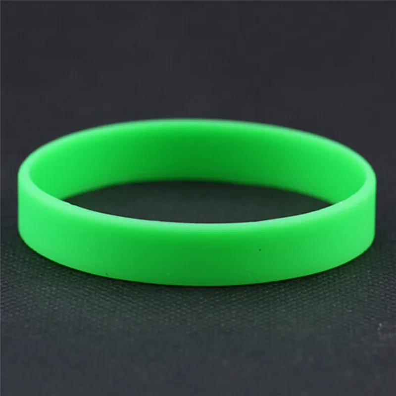 Wholesale Silicone Rubber Wristband Flexible Wrist Band Cuff Bracelet Sports Casual Bangle For Women Men Bracelets & Bangles classic