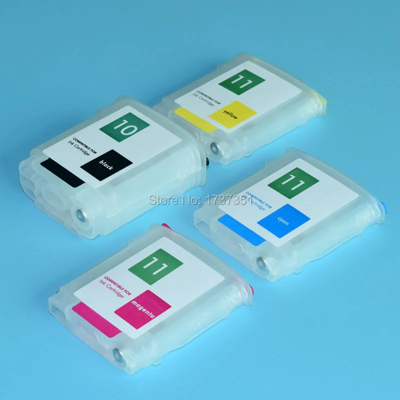 

4 color printer ink cartridge with auto reset chip for HP 10 11 for HP Designjet 100 110 70 printer
