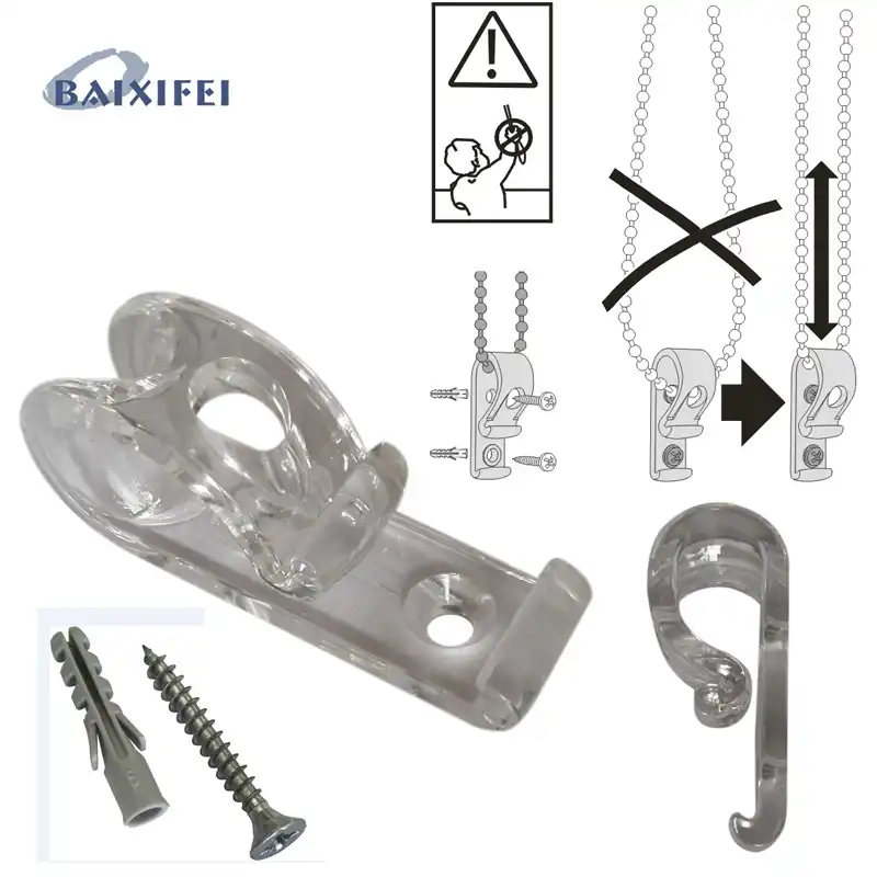 4PCS Child Safety Blind Clip/Device/Hook for Vertical Roman Roller