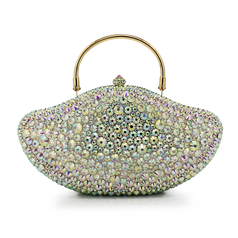 

Crystal Women Peacock Shape Handbag Metal Evening Bags Minaudiere Ladies Party Purse Wedding Clutch Bridal Bag(B1004-BY)