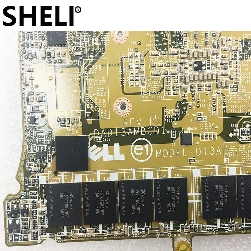 SHELI для DELL XPS 13 L322x Материнская плата ноутбука с I7-3667U CN-07VP07 07VP07 7VP07 DAD13AMBCD1 8 Гб ram test ok