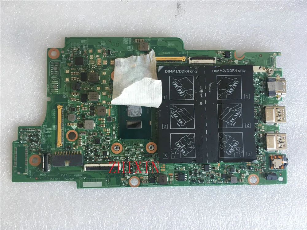 Yourui для материнская плата ноутбука Dell Inspiron 5578 5378 5368 CN 0PJDNR с SR2EZ Процессор I7 6500U 100%
