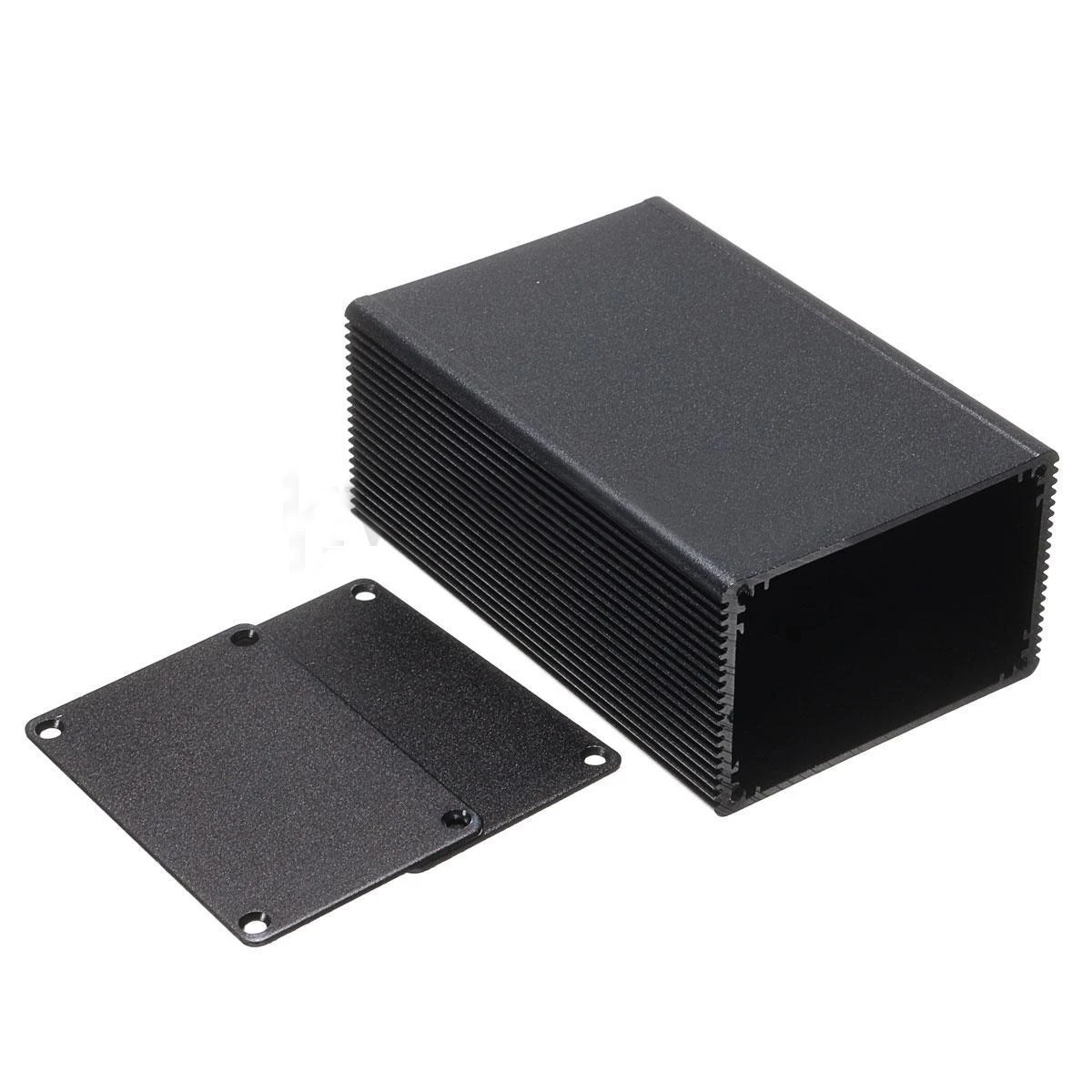 Электронный ящик проекта алюминиевый корпус черный PCB инструмент корпус счетчика чехол 100x66x43 мм