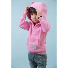 Blazer children ‘s spring new sweater single girls jacket T – zone children with caps leisure pullovers
