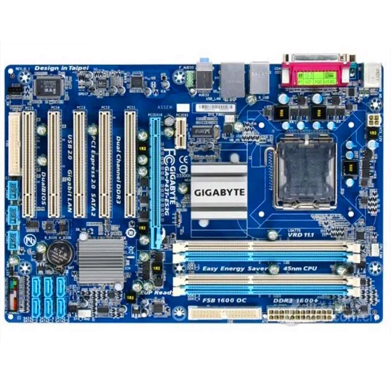 P43 775 материнская плата для Gigabyte GA-P43T-ES3G P43T-ES3G DDR3 Оперативная память 16G LGA775