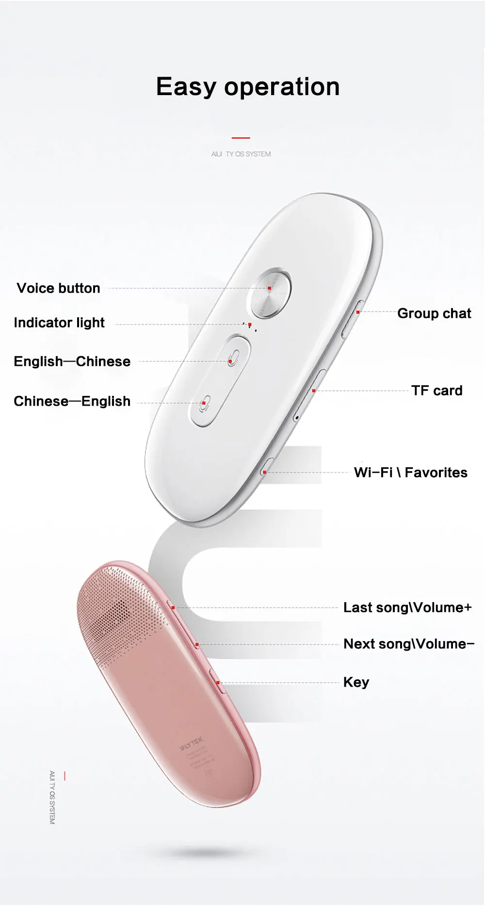 IFLYTEK Yibei Language voice translator portable Real time instant translator (15)