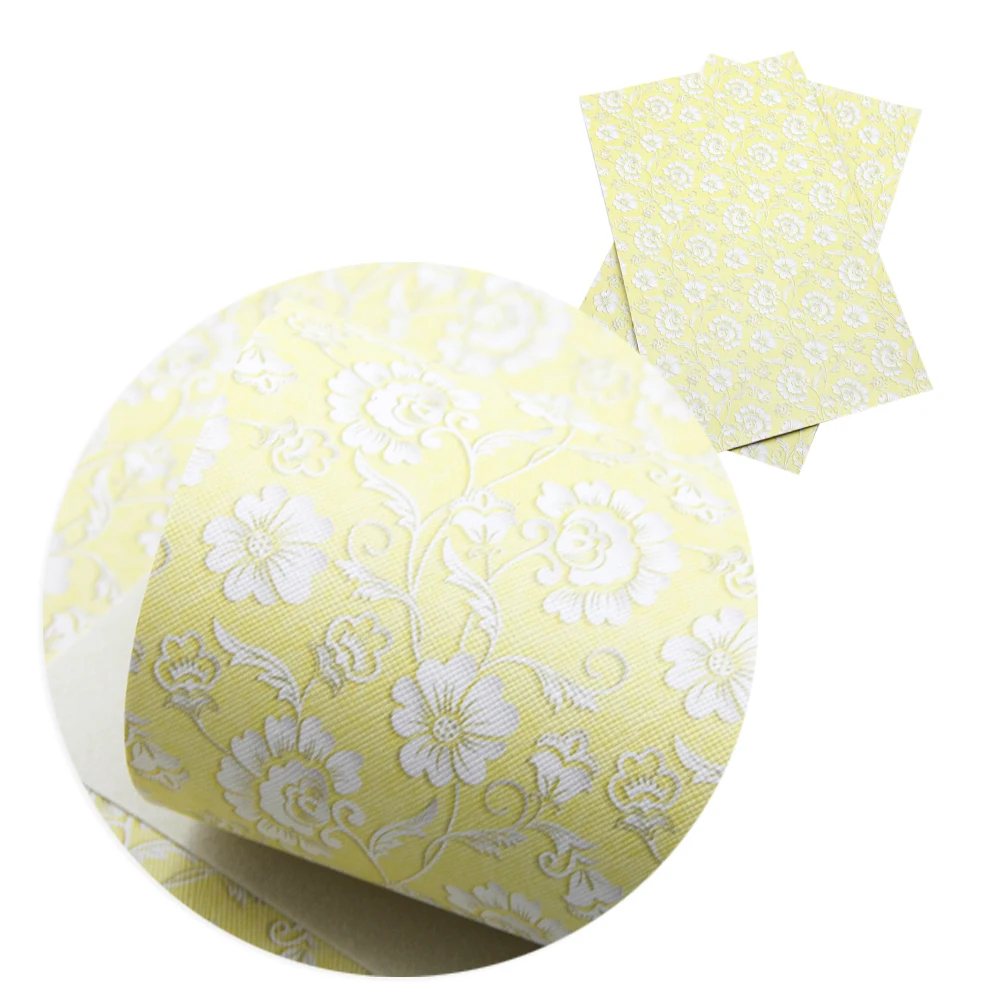 1072262001 David accessories 20*34 см светого Патрика, листья с цветочным принтом из искусственного искусственная кожа, сделай сам, декоративные HairBow сумка ремесла, 1Yc4950 - Цвет: 1072262001