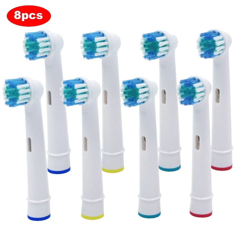 Шт. 8 шт. сменные насадки для электрической зубной щетки для Oral B/B raun/SmartSeries/TriZone/Advance power/Pro Health/Triumph/3D - изображение