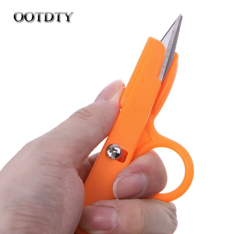 

Household Sewing Matching Thread Cutting Scissors Cross Sewing Fishing Line Scissors Special U-shaped Plastic Handle Hand Tool