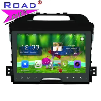 

TOPNAVI Android 6.0 2G+32GB 9" Quad Core Car Media Center Player For KIA Spotage Stereo GPS Navigation Capacity 2Din MP4