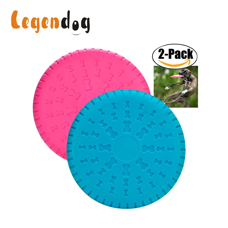 Legendog 2 قطع 9 ''لينة سيليكون القرص الطائر لعبة الكلب لعبة للحيوانات الاليفة التدريب مضغ حار صديقة pet المنتج يطير القرص التدريب Legendog 2 قطع 9 ''لينة سيليكون القرص الطائر لعبة الكلب لعبة للحيوانات الاليفة التدريب مضغ حار صديقة pet المنتج يطير القرص التدريب