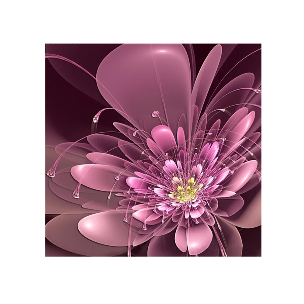 

Diamond Painting Cross Stitch Diy Embroidery Color Flower Painting Round Drill Diamond Mosaic Beads Pasted Needlework