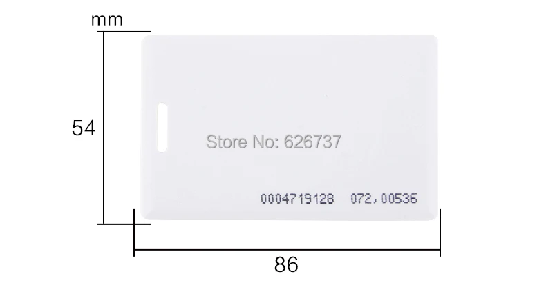 125 кГц RFID EM4100 раскладушка карты 1.8 мм Толщина близость удостоверение личности с 64 бита для доступа к двери Системы переключатель мощность