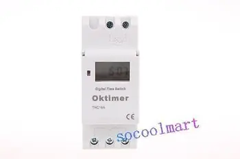 

THC15A Digital LCD Power Weekly Programmable Timer Switch AC 220VQC