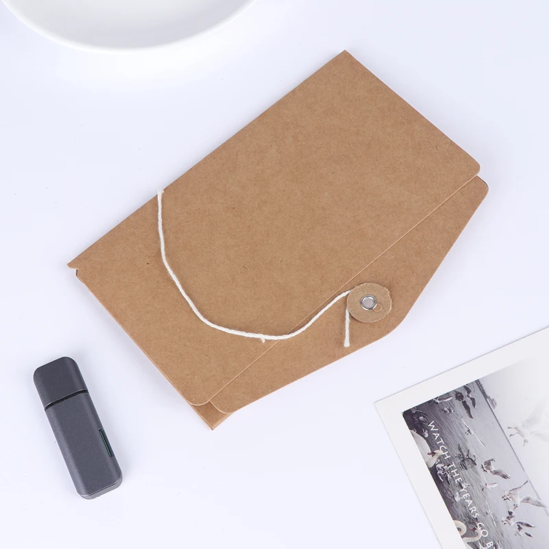 Handmade Kraft Paper File Holder For Travel Notebook Accessory Vintage Retro Card Pocket Storage Standard Pocket Passport Handmade Kraft Paper File Holder For Travel Notebook Accessory Vintage Retro Card Pocket Storage Standard Pocket Passport