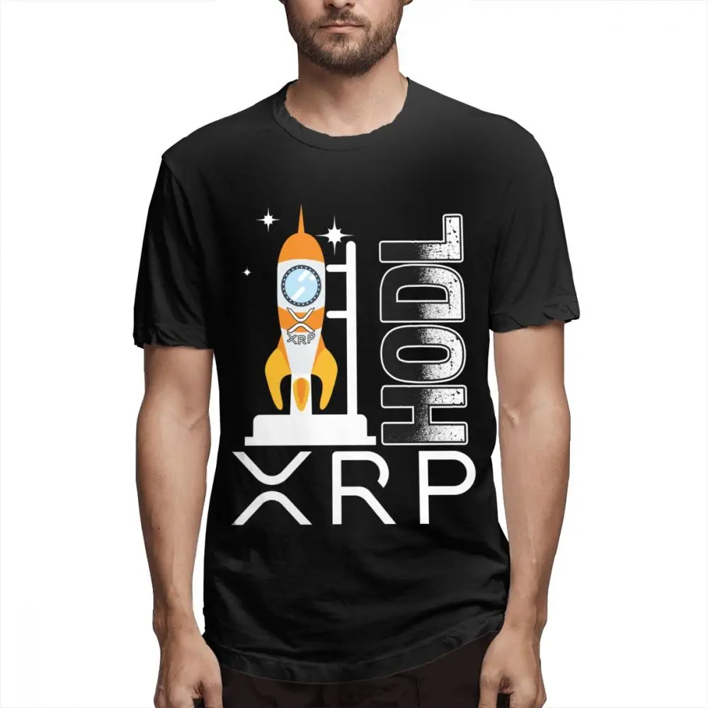 Hold Ripple монета новая XRP логотип Футболка Мужская Ретро стильная футболка