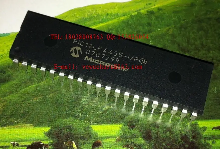 (20 ШТ.) PIC18LF4455-I/P DIP40 микроконтроллер абсолютно подлинные оригинальные |