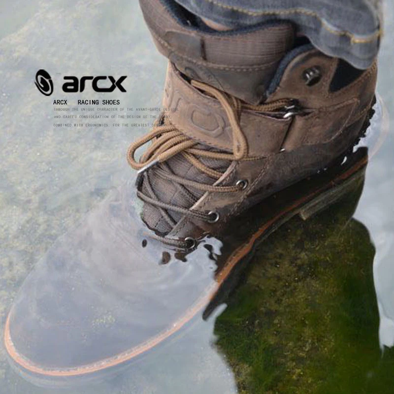 ARCX Motorcycle Ankle Boots Moto Vintage Morocicleta Waterproof Warm Botas Motocross Genuine Leather Outdoors Leisure Chuteiras motorcycle shoes motorcycle boots