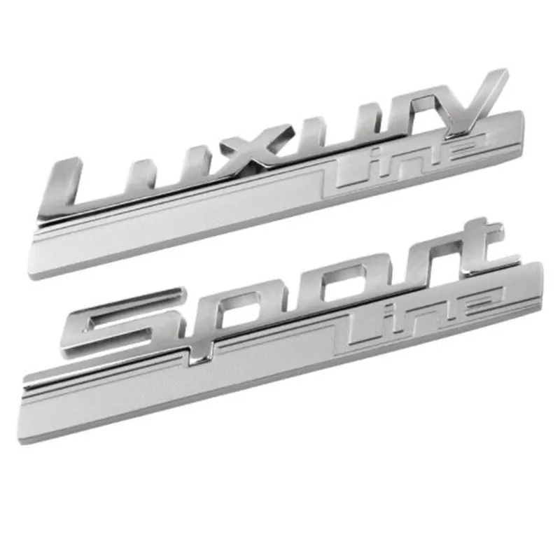 

3D Metal Sport LINE Luxury LINE Emblem Badge Car Sticker Auto Side Trunk Decal for BMW X1 X3 X6 M F10 F20 F30 E39 E60 E87 E90