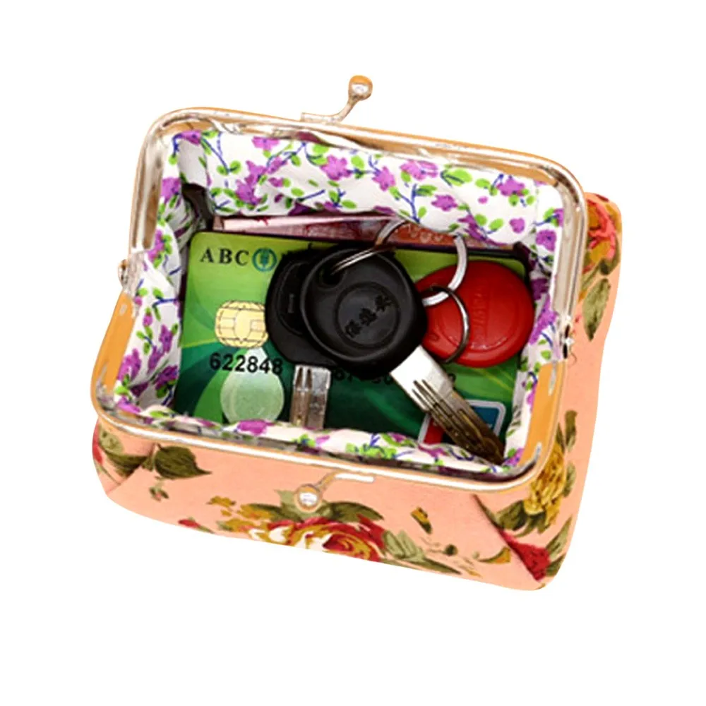 Женский кошелек, винтажная открытка с изображениями цветов, кошелек Mnycxen, 5 цветов, сменная пластиковая пряжка, сумка-ведро, кошелек#4
