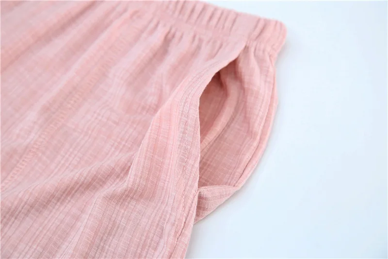 100 хлопковые летние Пижамные шорты для сна, женские свободные пижамные штаны с эластичной резинкой на талии, разные цвета