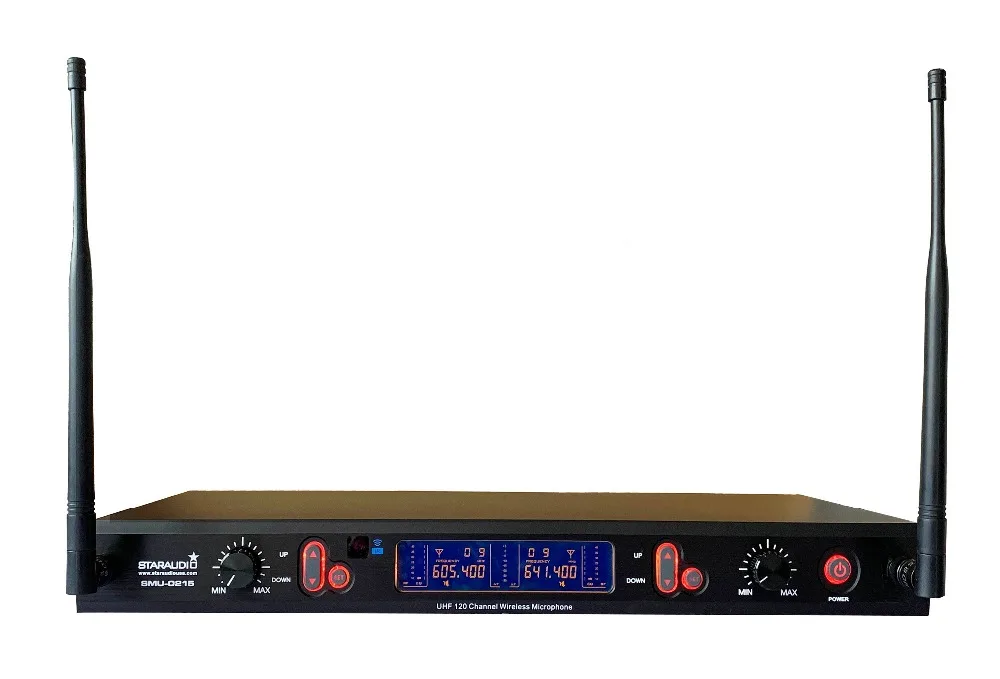 dual channel  uhf wireless stage handheld mic system