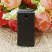 1000 шт. черный пустой Бумага простой PriceTags Jewelry головы карт Чемодан этикетки советы бирка DIY ручной работы принять логотип