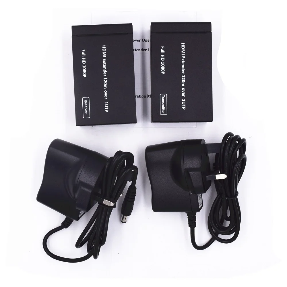 

HDMI Extender Over Single UTP CAT5e/CAT6 120M Cable HDMI Transmitter Receiver Ethernet Converter Support 1080p