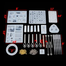 229 шт. силиконовых кейсов ручной изготовление пресс-форм комплект Резина литые ювелирные изделия Кулон Форма для литья ремесла Сделай Сам подарок инструмент