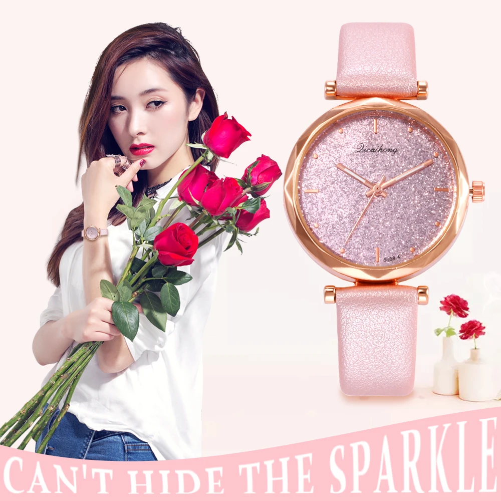 

2020 Women's Quartz Leather Band Analog WristWatch Luxury Brand Famous Casual Reloj Mujer Female Watches Clock Women Ladie Watch