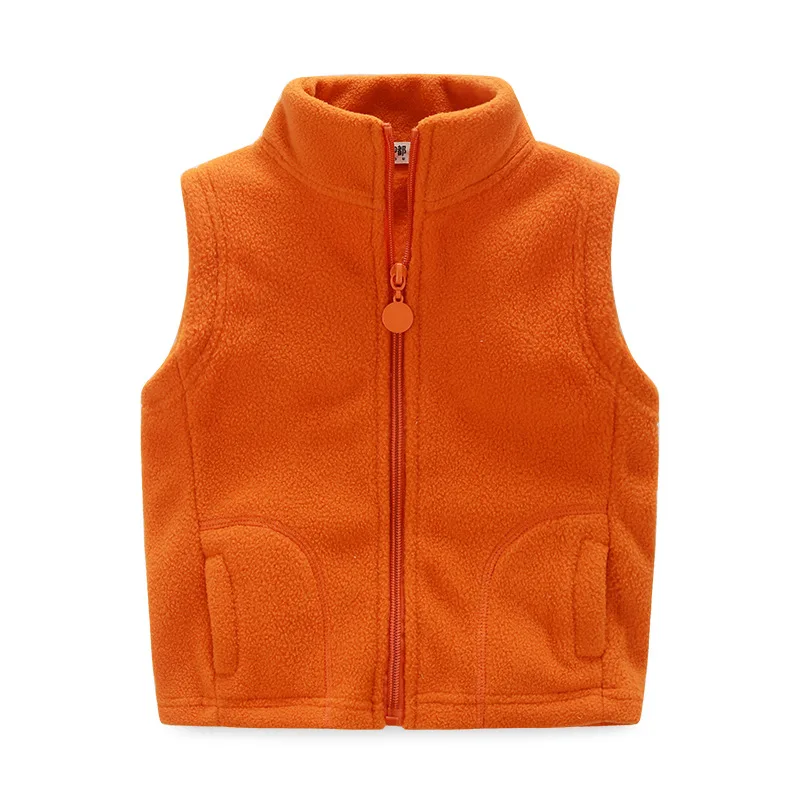 2018 thicken winter cotton vest turtleneck solid fashion baby fleece
