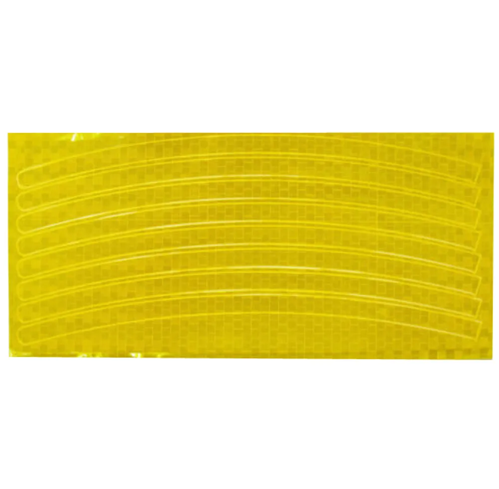 Велосипедный отражатель флуоресцентная MTB велосипедная наклейка для велосипеда Велосипедное Колесо обода Светоотражающая наклейка s аксессуары* 0,55 - Цвет: Yellow