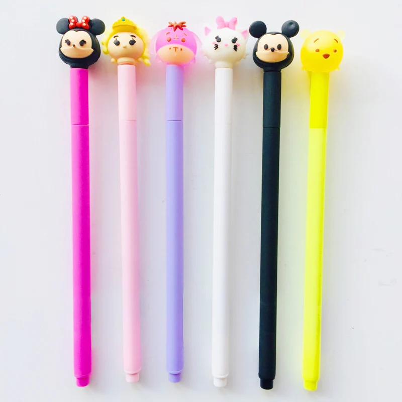 

Wholesale 40X Cute Mickey Characters Gel Pen Rollerball Pen School Supply Student Stationery Black Ink 0.5mm