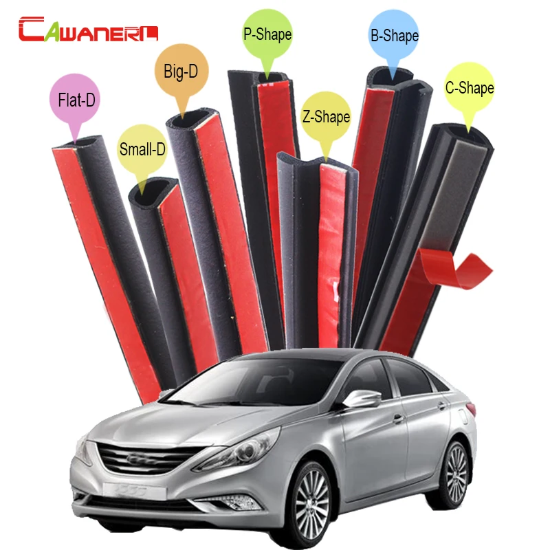 Best Price Cawanerl Voor Hyundai i30 i45 Genesis XG Auto 4-Door Hood Kofferbak Afdichting Strip Kit Tochtstrip Rubber Afdichting Seal Rand Trim