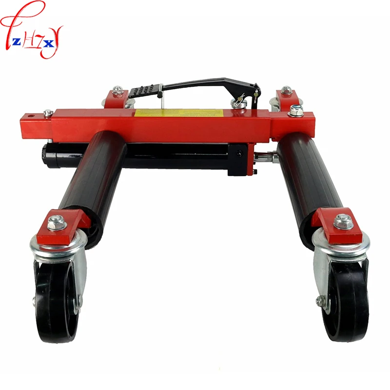 Manual hydraulic car moving machine with universal wheel hydraulic