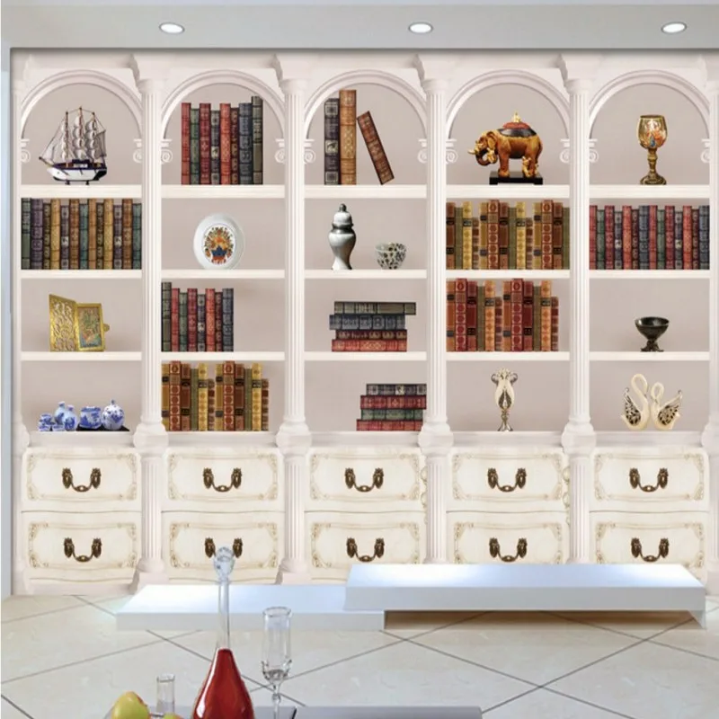 خلفيات 3d الأوروبي الرجعية hd أنيقة النبيلة الأرستقراطية الأبيض خزانة جدارية بمول نوم خلفيات