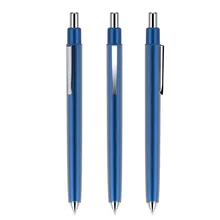 500 шт/партия алюминиевая шариковая ручка клик действие подарок ручка с лазерным логотипом для продвижения