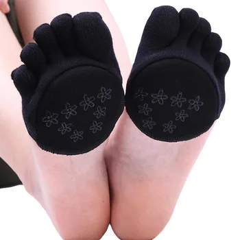 

Women Yoga Half palm sock Grip Five Finger Socks Half Palm Socks Summer High Heeled Short Slip On Toeless Sock Foot CareFive Fin