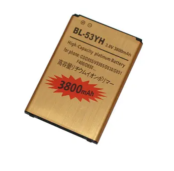 

10pcs 3800mAh Replacement Gold Li-ion Battery For LG G3 BL-53YH G3 D855 F400 D830 D850 VS985 D850 D851
