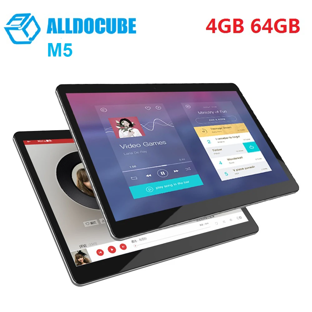 

ALLDOCUBE M5 4G 10.1 inch Tablet Android 8.0 MTK X20 Deca Core 4GB 64GB Dual WiFi 5.0MP 2.0MP Dual Cameras Bluetooth 4.2 Tablets