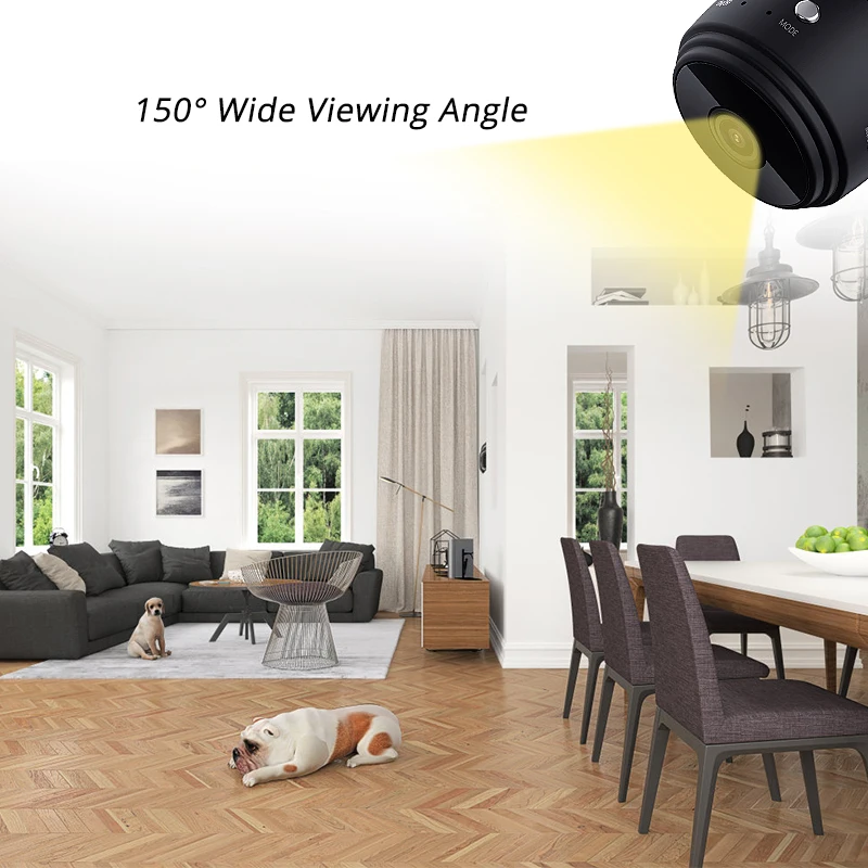 Камера видеонаблюдения Wi-Fi HD 1080 P Камера домашние Малый Cam безопасности Камера встроенный Батарея Ночное видение для iPho