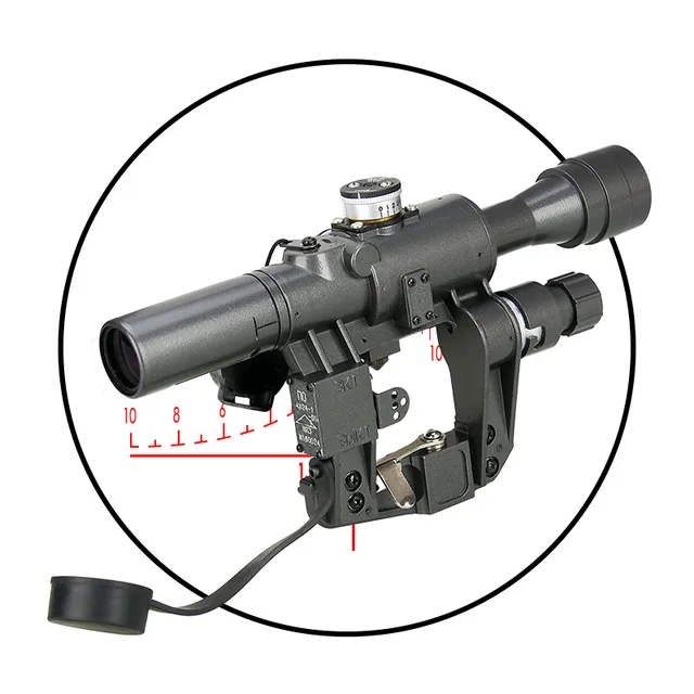 Cheap New 4x24-1 Tactical Rifle Scope Magnifying 4X for Outdoor use and Hunting CL1-0330