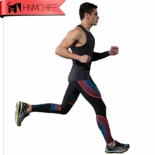 HNMCHIEF мужские эластичные беговые Джинсы-стретч с высокой посадкой мужские s джоггеры колготки из полиэстера мужские или женские спортивные Леггинсы