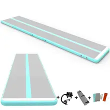 Мятно-зеленый надувной воздушный трек 5 м x 1 м x 0,1 м гимнастический мат