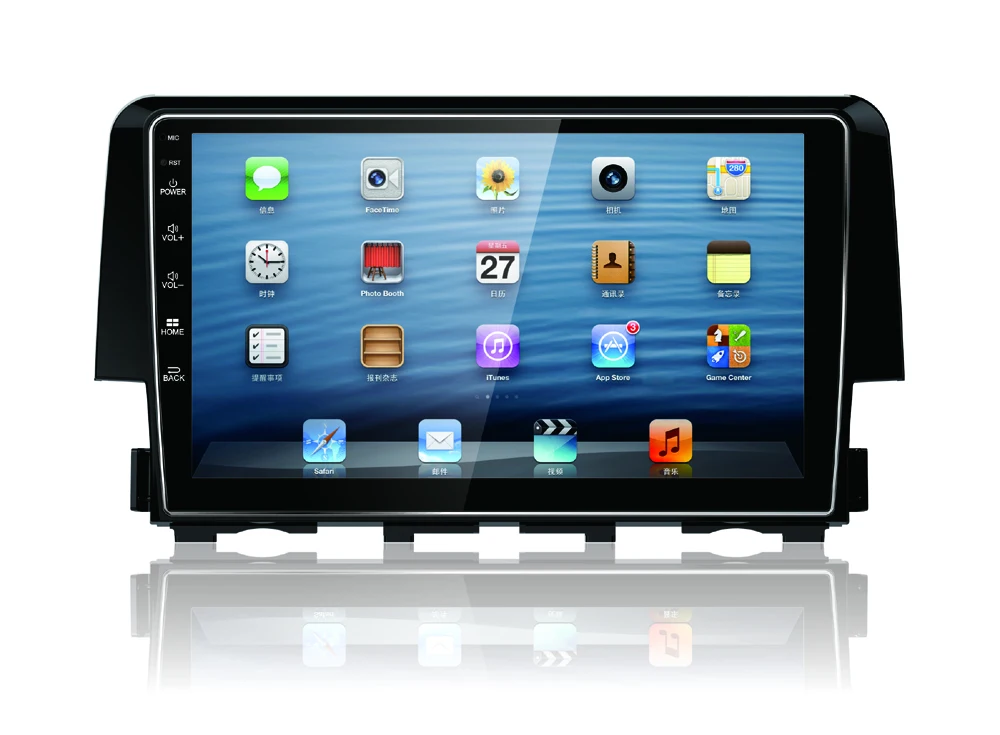 9 inch Screen Pure Android 5.1.1 System Car DVD Player GPS Navigation