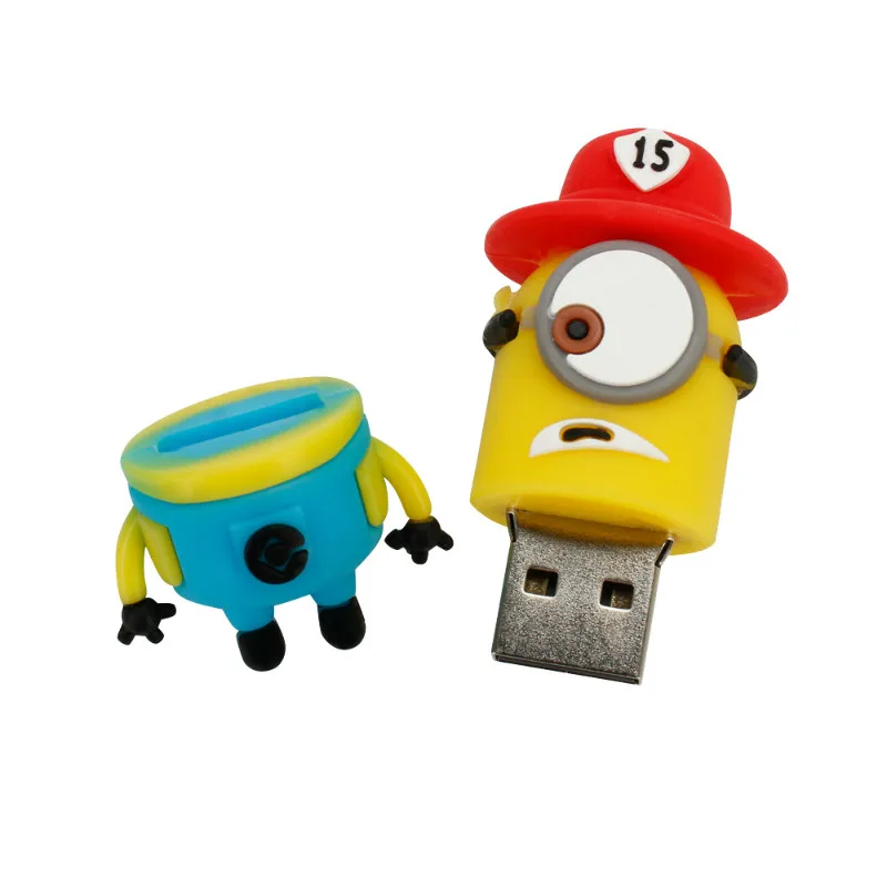 Usb флеш-накопитель 32gb 64gb мультяшный флеш-накопитель с миньонами 4gb 8gb 16gb Милый U диск 128gb высококачественный флеш-накопитель USB 2,0