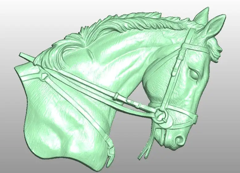Конская головка 3D модель рельеф STL для ЧПУ маршрутизатора резьбы гравировки artcam