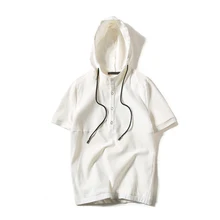 2017 herren T-Shirt Sommer Hooded Kühle Design Beiläufige T-stücke Shirt männer Trainingsanzug Solide Hip Hop T-shirt Homme Streetwear Männlich plus 5XL