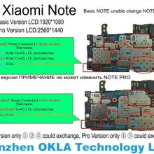 1 шт. б/у хорошо работает для Xiaomi Mi Note 3g или 4G ram 64G или 16G rom Материнская плата замена логической платы